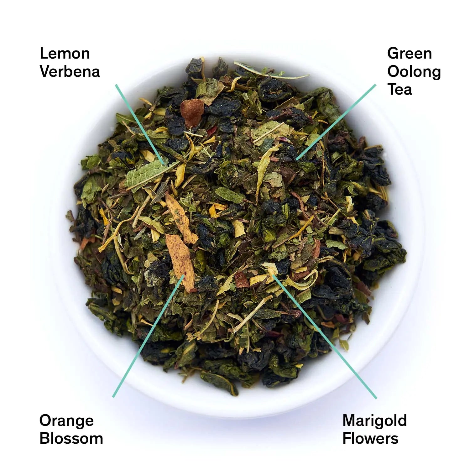 Superbloom Sweet Lemon Oolong Tea – Citrus Floral Loose Leaf Tea Bags (15 ct)