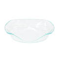 Soho Lounge Carnegie Hill 12 inch x 10 Inch x 2.6 Inch Tempered Glass Roaster Pan with Built-in Han