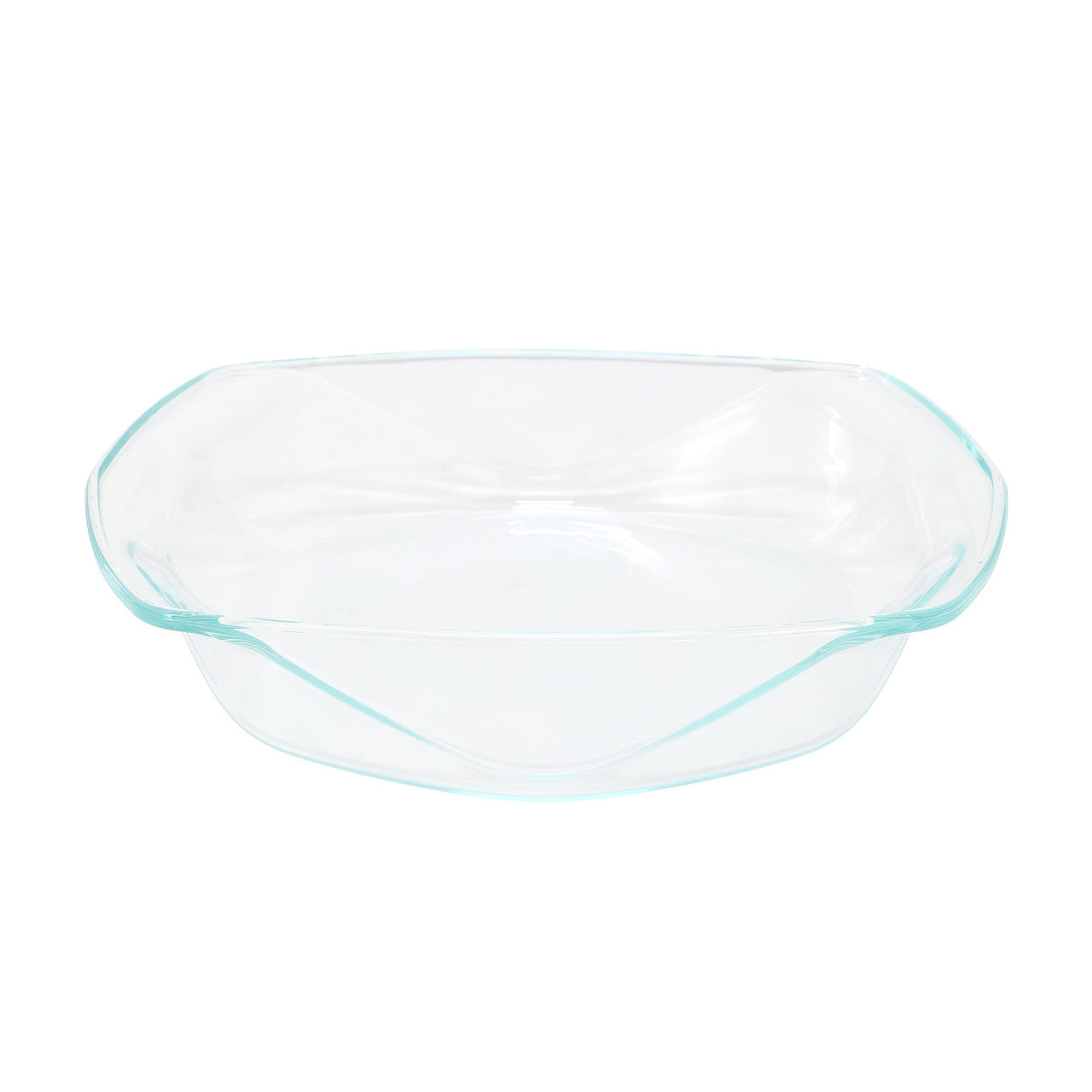 Soho Lounge Carnegie Hill 12 inch x 10 Inch x 2.6 Inch Tempered Glass Roaster Pan with Built-in Han