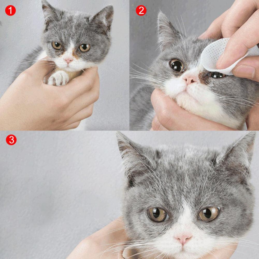 Radiantpaws Tear Stain Eliminator: Pet Eye Grooming Wipes For Dogs And Cats