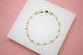18K Gold Filled 4mm Gucci Mariner Chain Bracelet (I312)