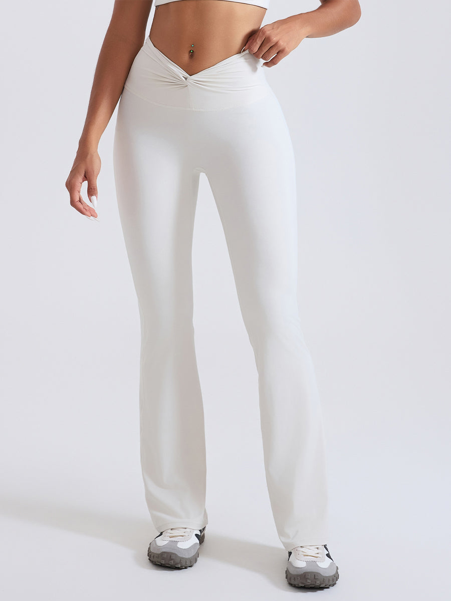 BareLift Knot-Waist Flare Pants
