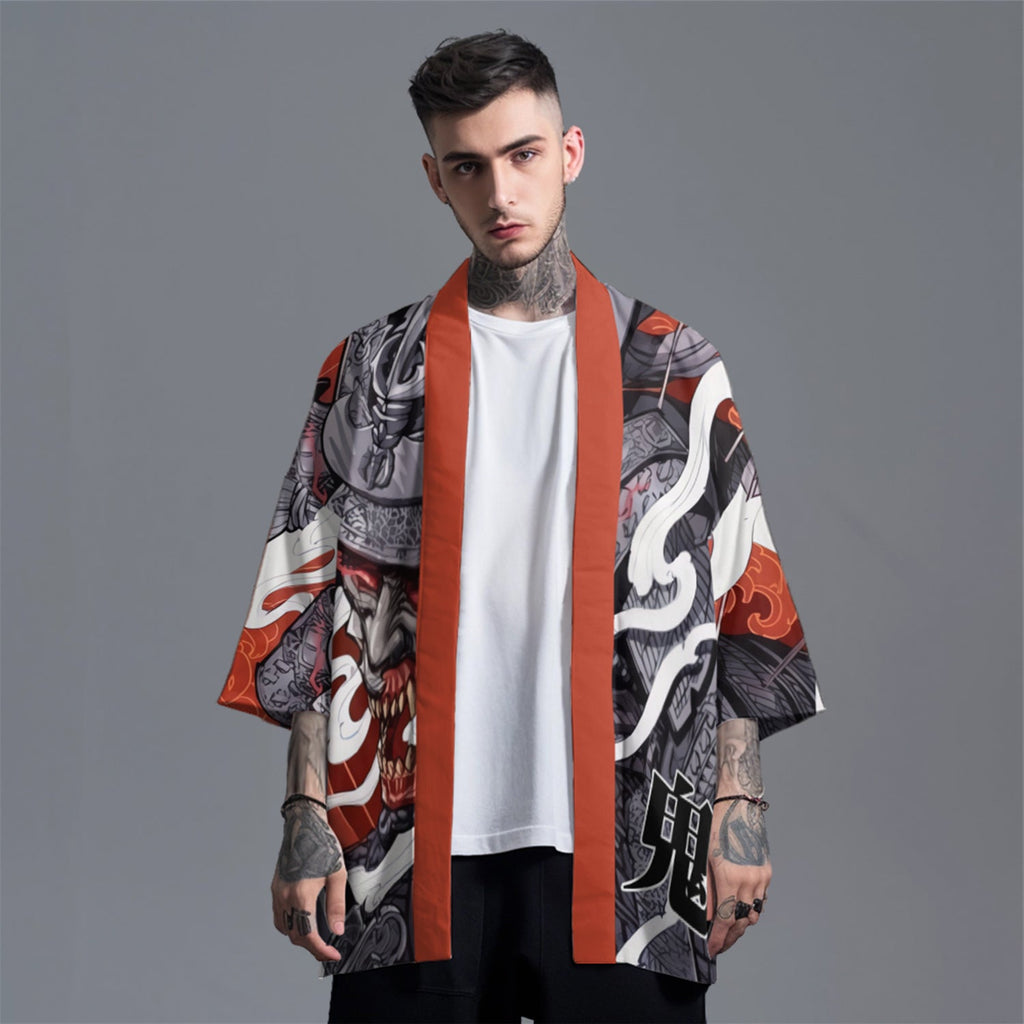 K19 Red Samurai Kimono