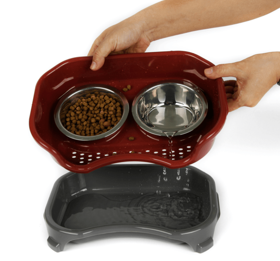 Pet Double Basin Stainless Steel Bowl Set