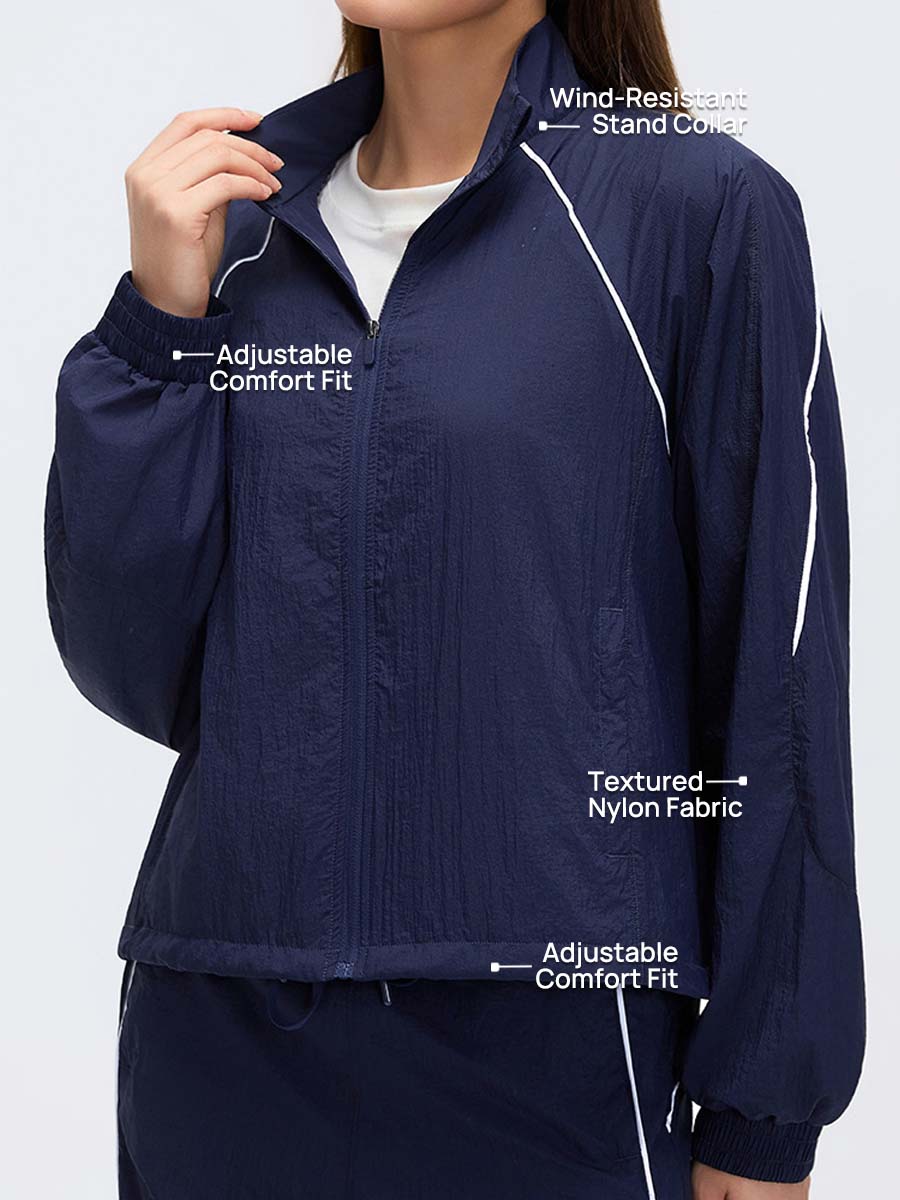 WindFlow Cropped Track Jacket