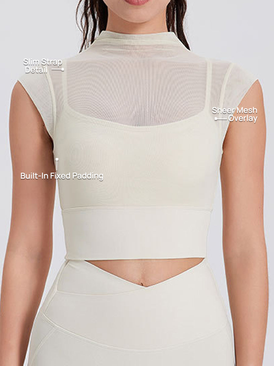 SecondSkin Sheer Bra Top