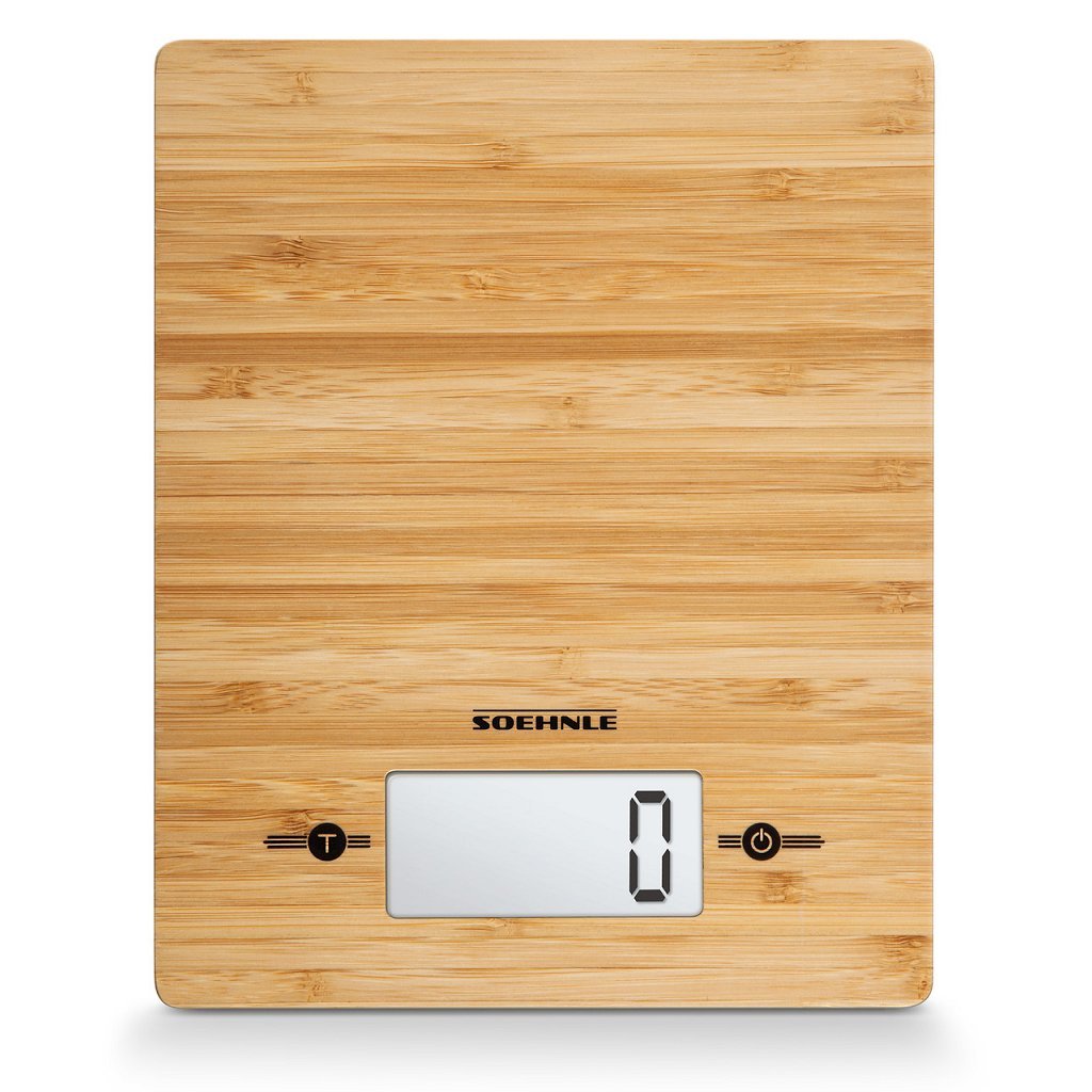 Leifheit Soehnle kitchen scale bamboo - digital - 1 gram accuracy - up to 5 kg