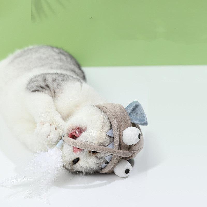 Fashionable And Fun Cat Toy Hat Set