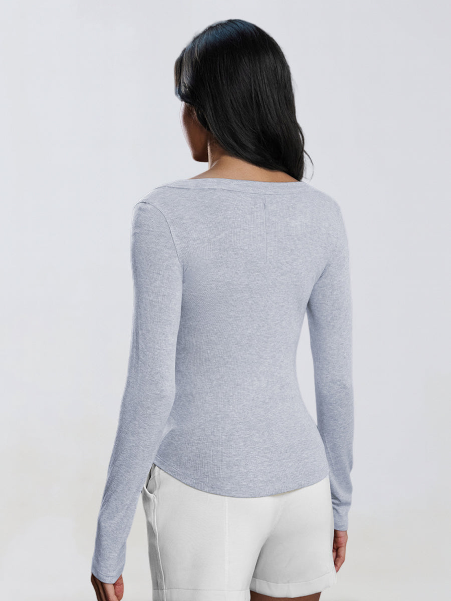 SoftModal Off-Shoulder Flow Top