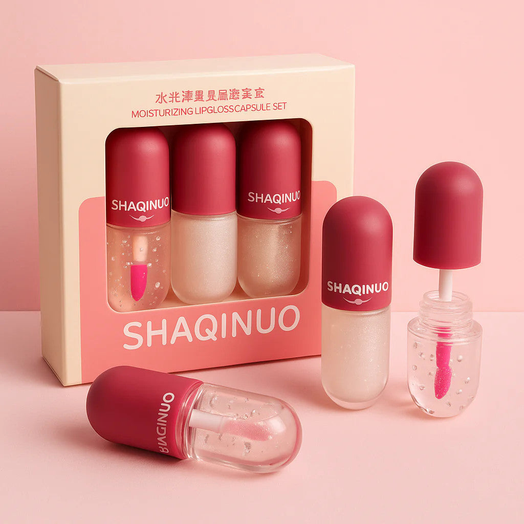 Capsule shape lip gloss