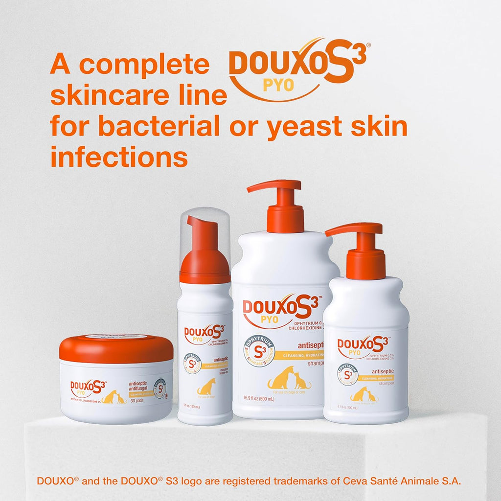 Douxo S3 PYO Mousse 5.1 oz Dogs & Cats Antibacterial Antifungal Skin Care