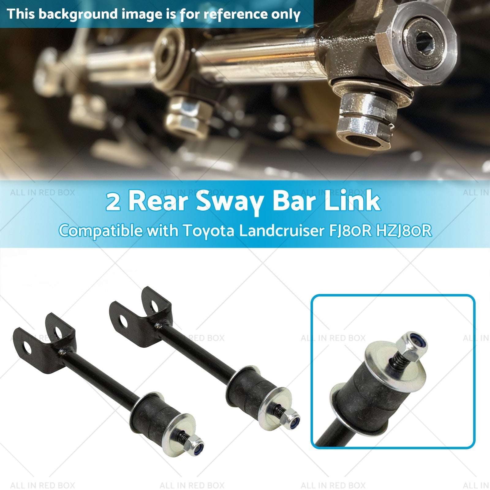 2 Rear Sway Bar Link Bush Kit Suitable for Toyota Landcruiser FJ80R