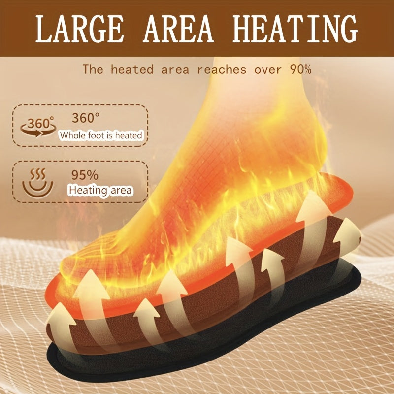 USB Heated Shoe Insoles – Adjustable Cut-to-Fit Foot Warmers