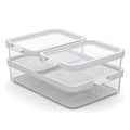 Rotho cauma set refrigerator organizer 2.6l + 2x1.2l transparent