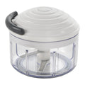 Metaltex rotomac revolutionary vegetable chopper white transparent
