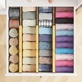 Bamboo Expandable Drawer Dividers – 4 Pack (Long)