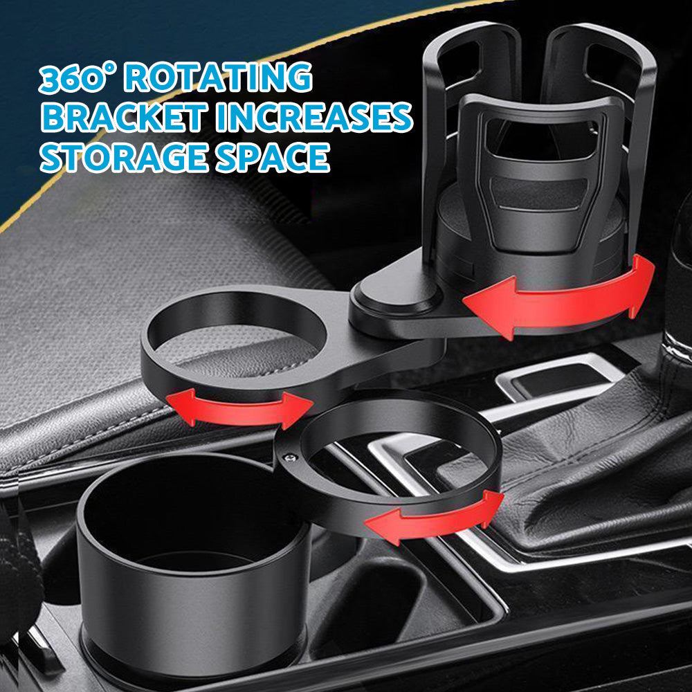 4-in-1 Adjustable Car Cup Holder Expander Tray Suitable for Universal Vehicles