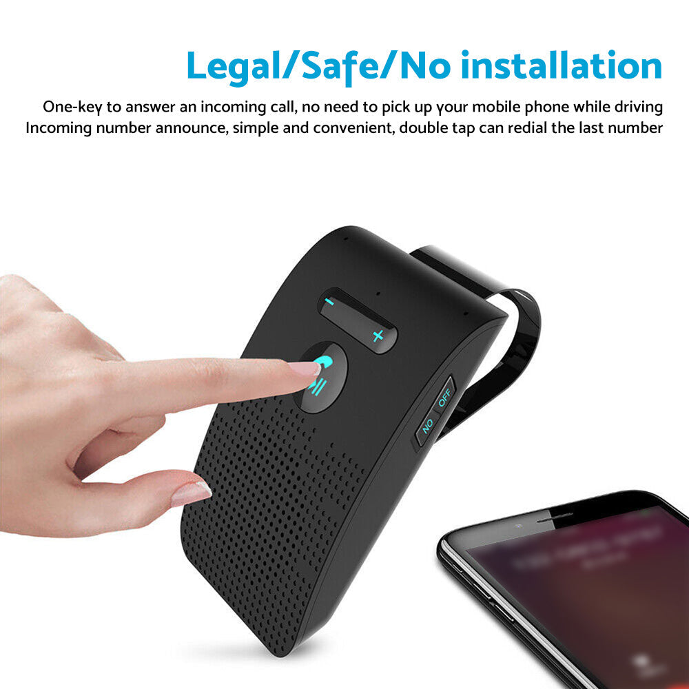 Wireless Car Bluetooth Handsfree Speaker Phone Suitable for Universal Vehicles