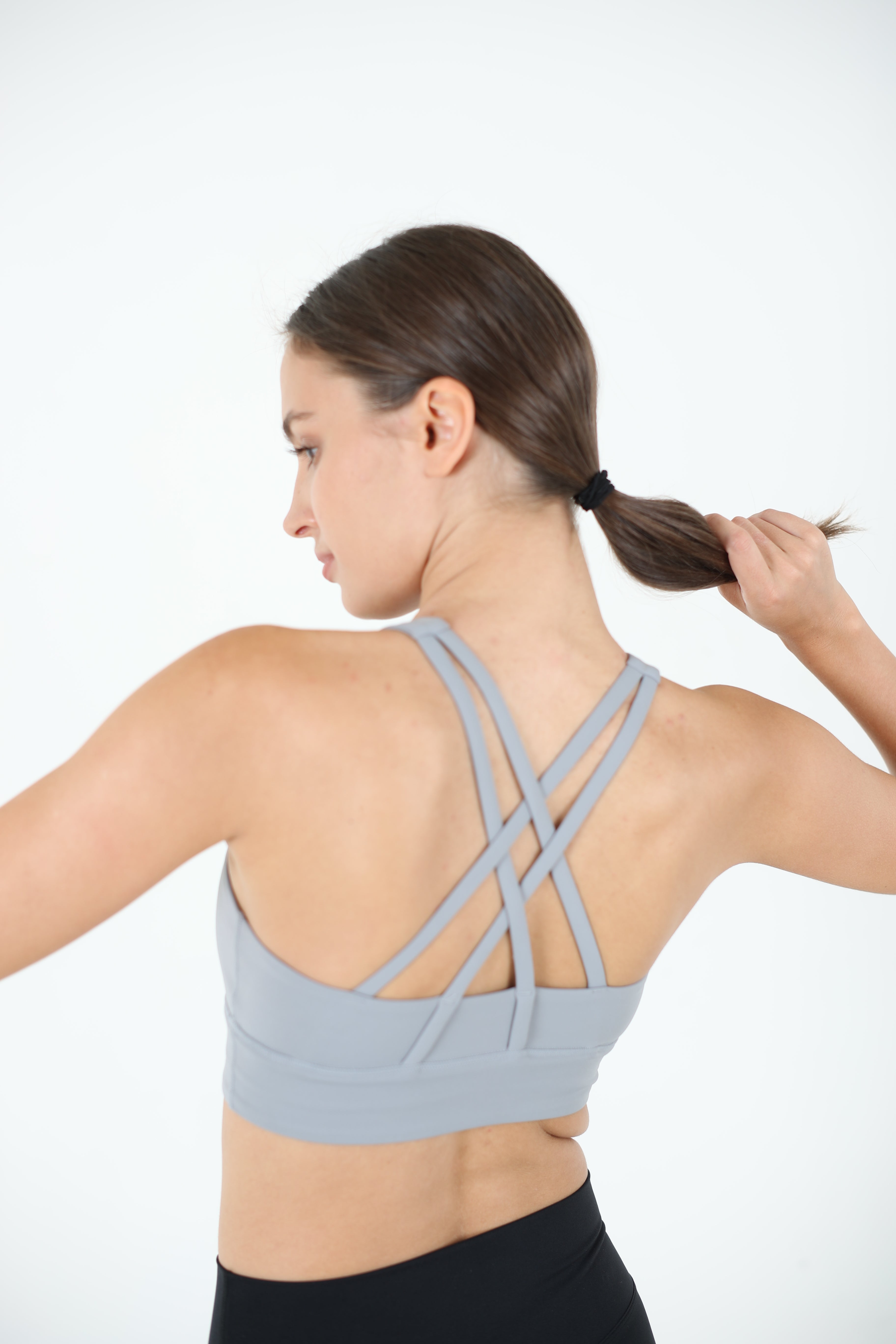 High Neck Crossback Sports Bra