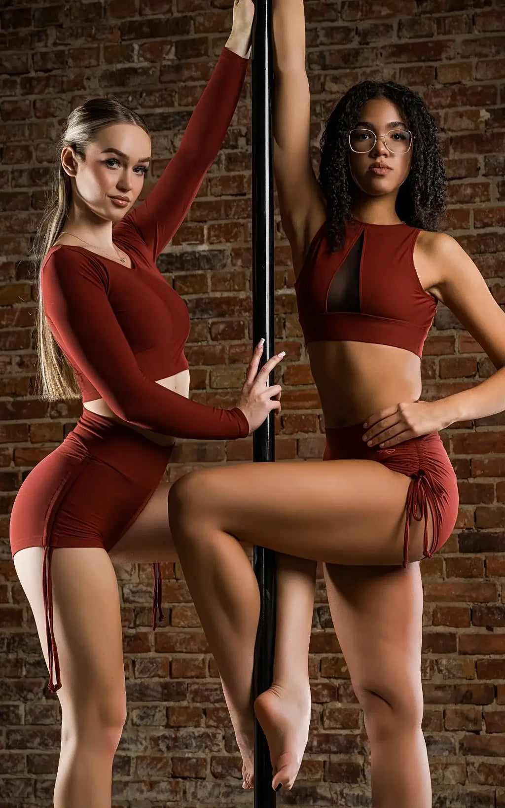 High Waist Drawstring Pole Shorts – Emma