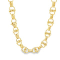 Intertwined Swirl Link Rolo Necklace (H278/I326A)