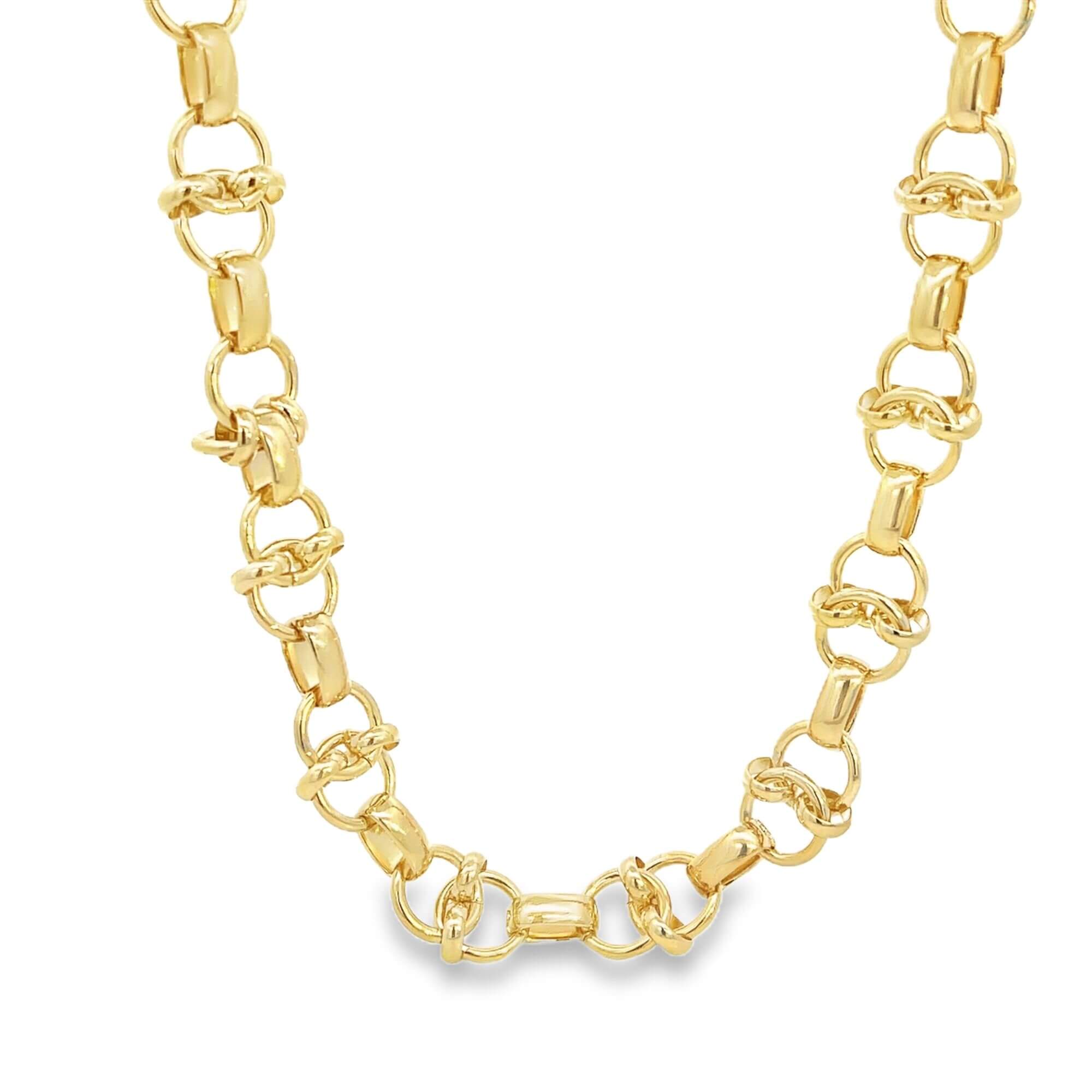 Intertwined Swirl Link Rolo Necklace (H278/I326A)