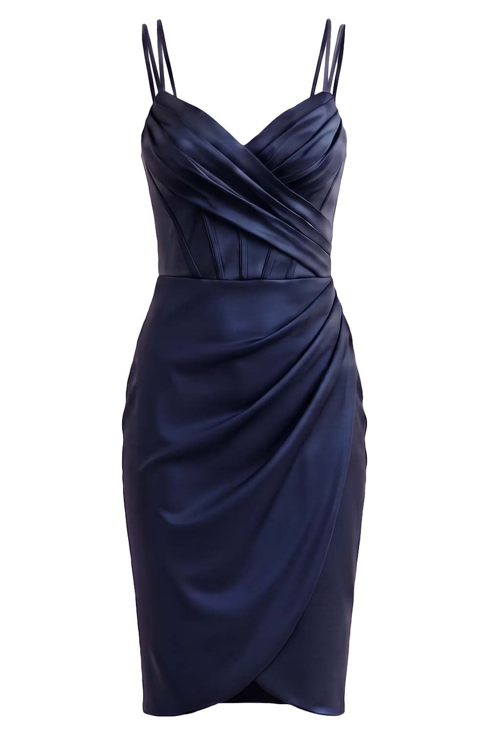 ISOLDE Corset Evening Dress - Midnight Navy
