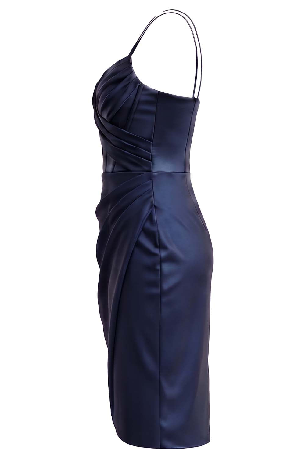 ISOLDE Corset Evening Dress - Midnight Navy