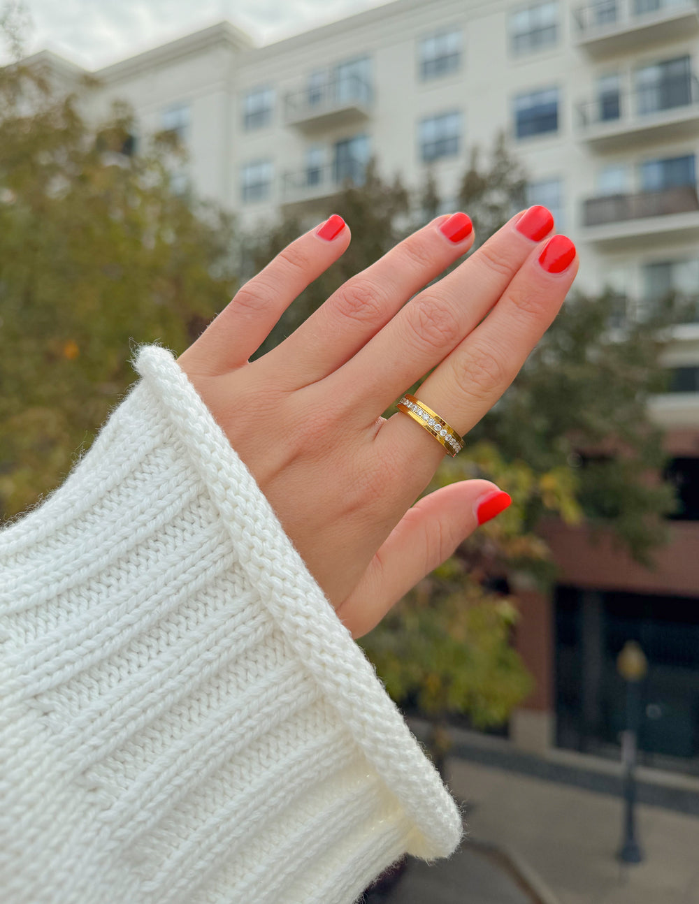 Spread Love – Cross Eternity Gem Ring Set | Faith Jewelry | Gift Set Included
