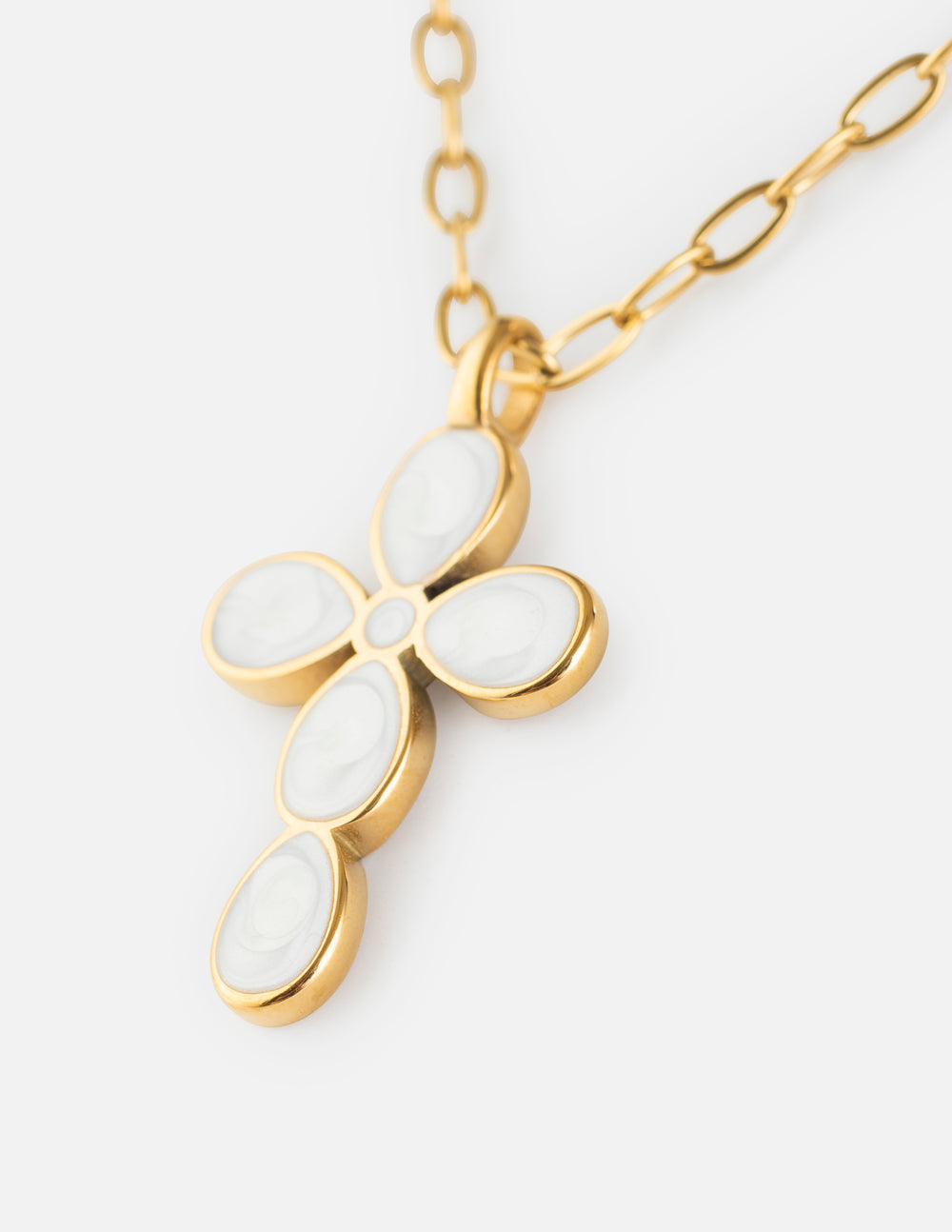 Spread Love – Eternal Light Cross Paperclip Chain Necklace | Faith Jewelry | Gift Set Included