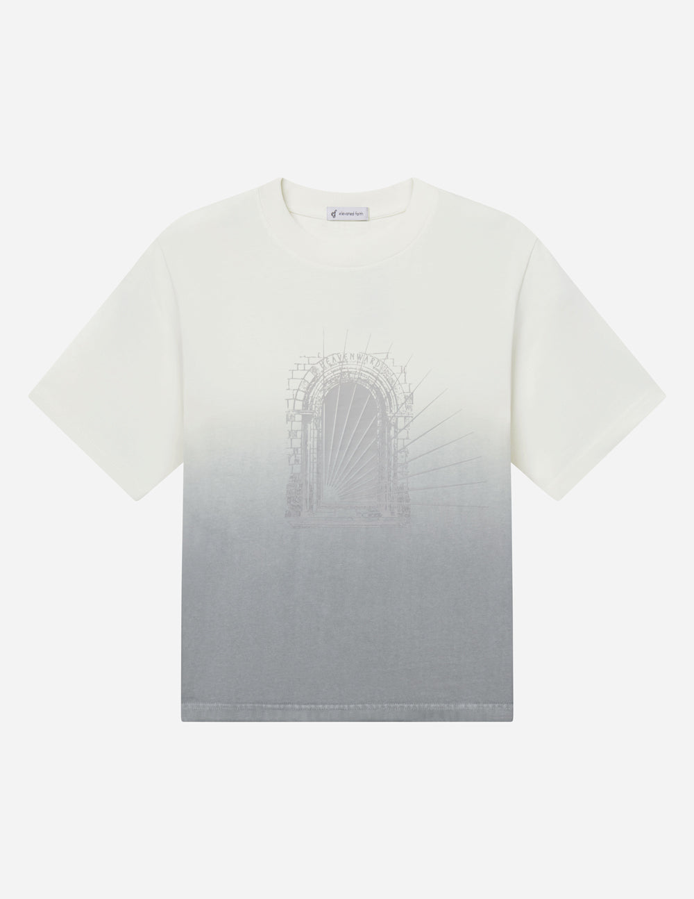Spread Love – Heavenward Heavyweight Tee | 320 GSM 100% Cotton | Stone Grey Ombre