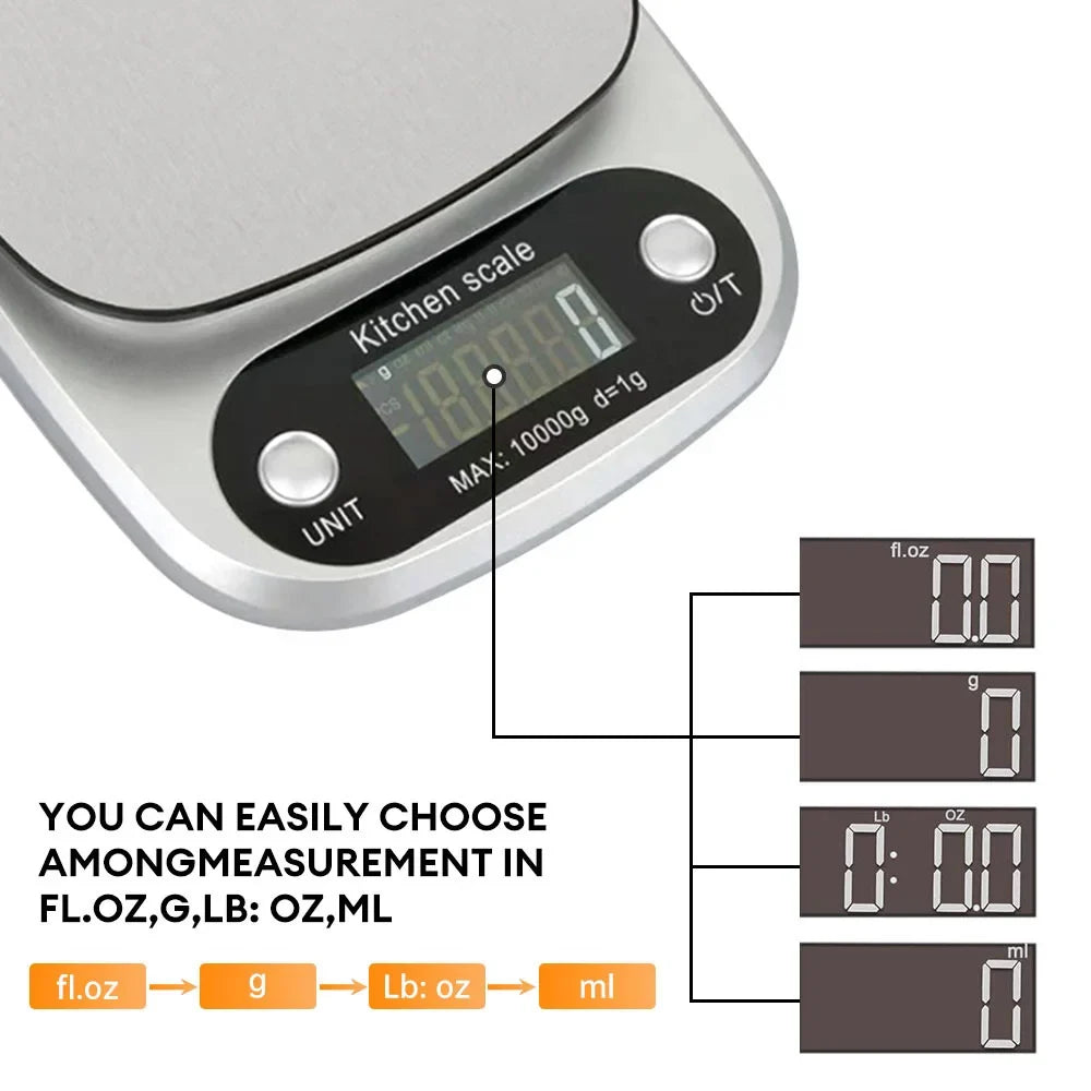 High Precision Digital Kitchen Scale 10kg