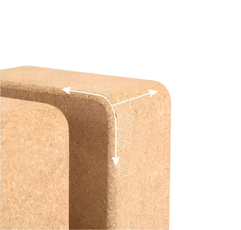 Natural Cork Yoga Block For Body Shaping (Beige)