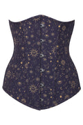 Midnight Celestial Jolissa Digital Print Underbust Corset