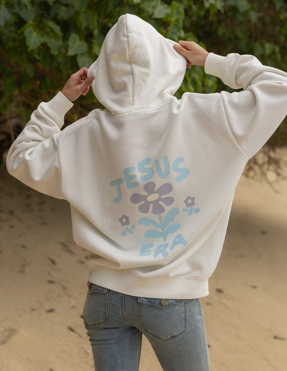 Spread Love – Jesus Era Unisex Hoodie | 70% Cotton | Cloud Dancer