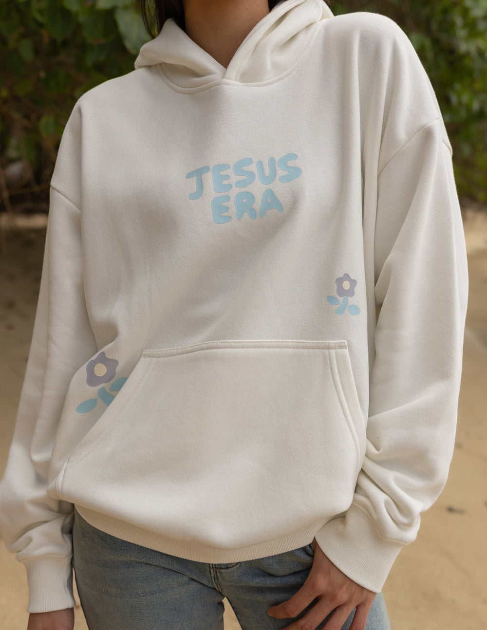 Spread Love – Jesus Era Unisex Hoodie | 70% Cotton | Cloud Dancer