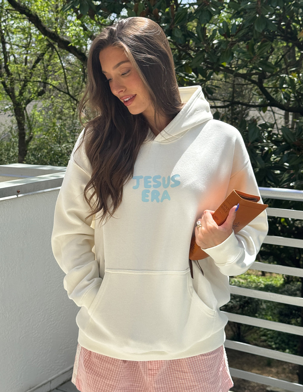Spread Love – Jesus Era Unisex Hoodie | 70% Cotton | Cloud Dancer