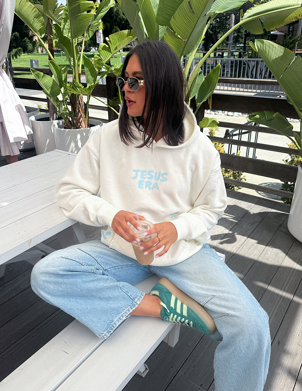 Spread Love – Jesus Era Unisex Hoodie | 70% Cotton | Cloud Dancer