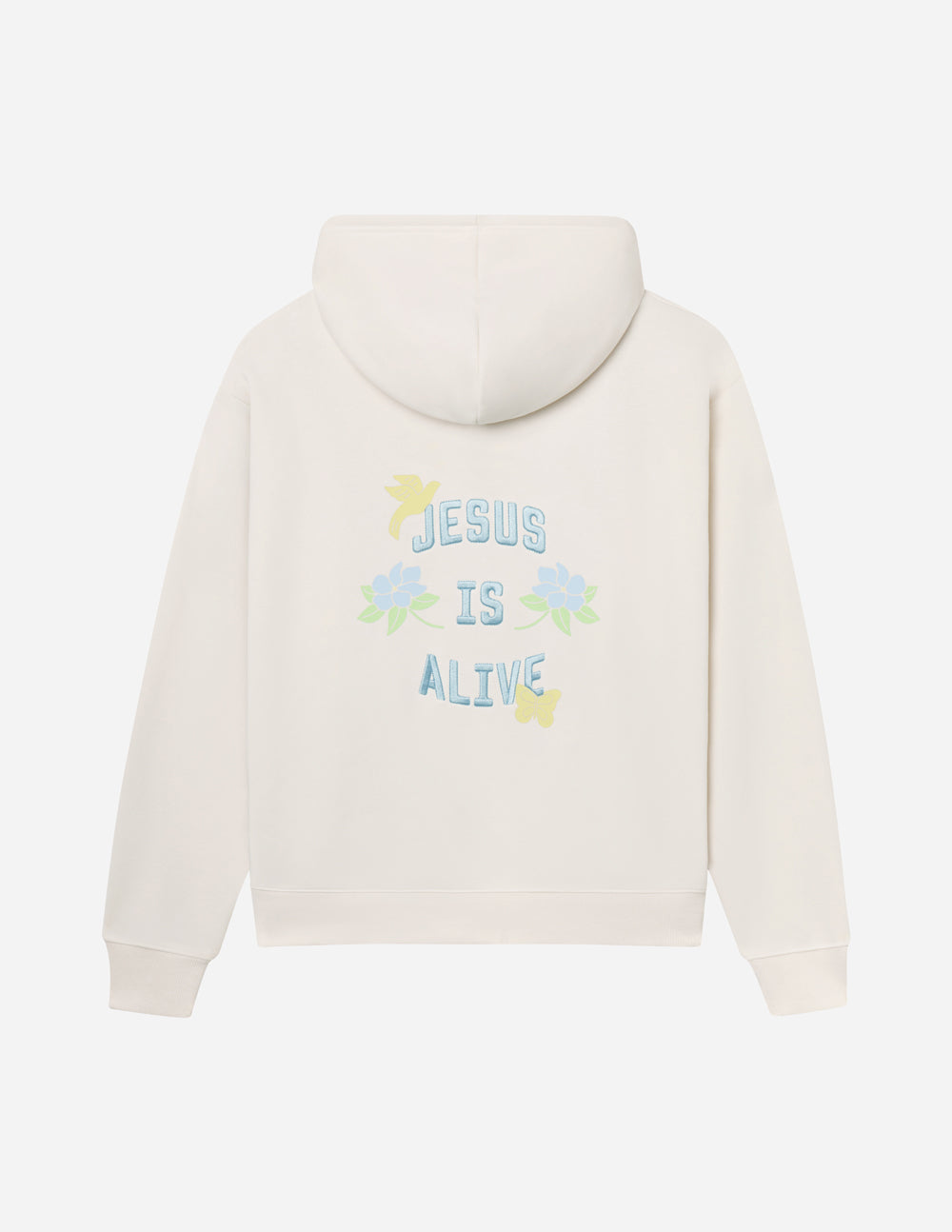 Spread Love – Jesus Is Alive Unisex Hoodie | Embroidered | 70% Cotton | Nimbus Cloud