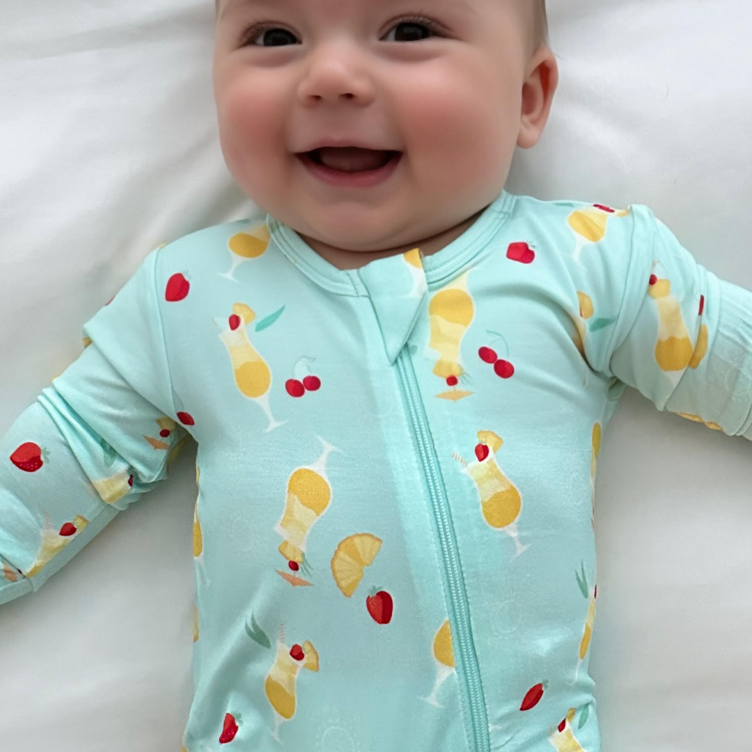 Miami Vice Fruit Smoothie Zippered Romper