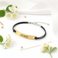 Personalized Name Bar Bracelet – Custom Engraved Gift for Couples
