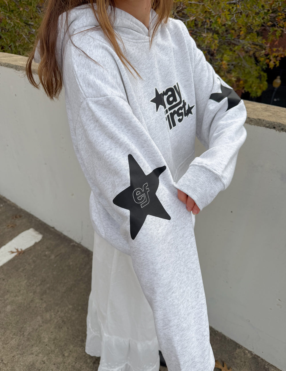 Spread Love – Pray First Unisex Hoodie | 70% Cotton | Heather Grey