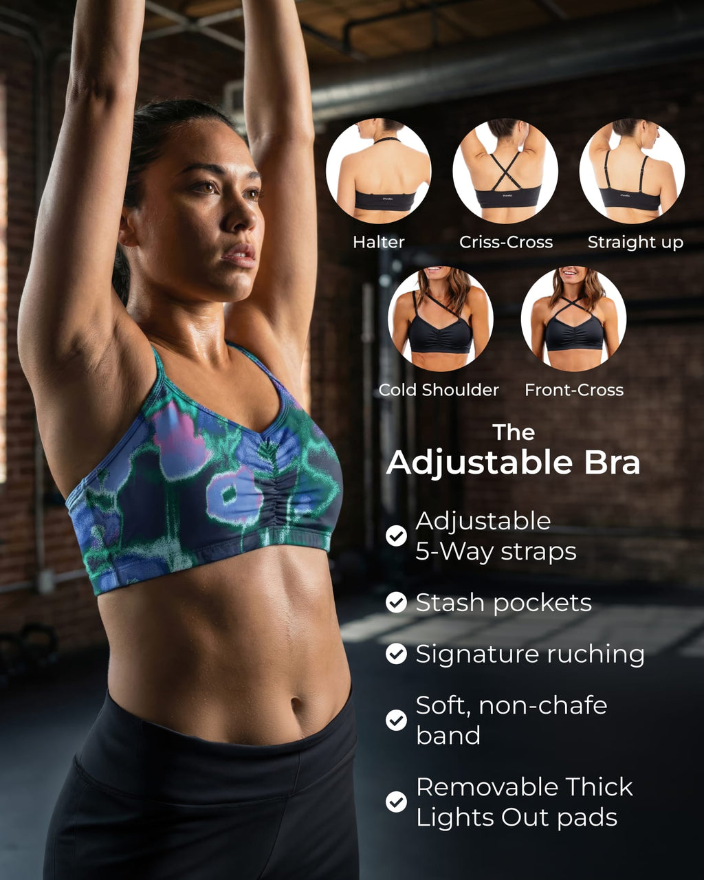 Adjustable Bra – Gemstone Bouquet