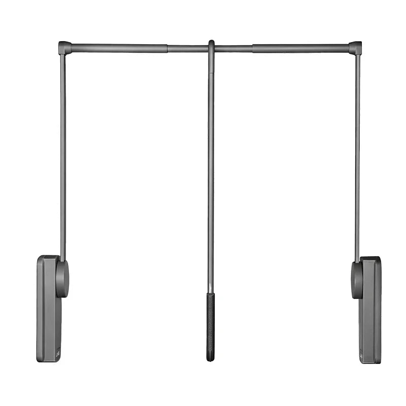 Pull Down Wardrobe Rail Anthracite Soft Close