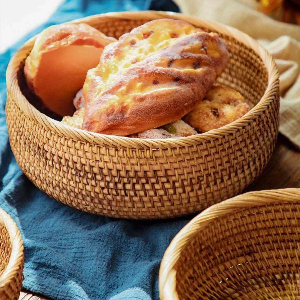 Rattan Wicker Storage Basket (3 Pcs)