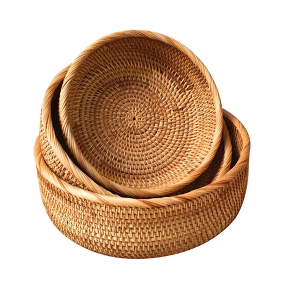 Rattan Wicker Storage Basket (3 Pcs)