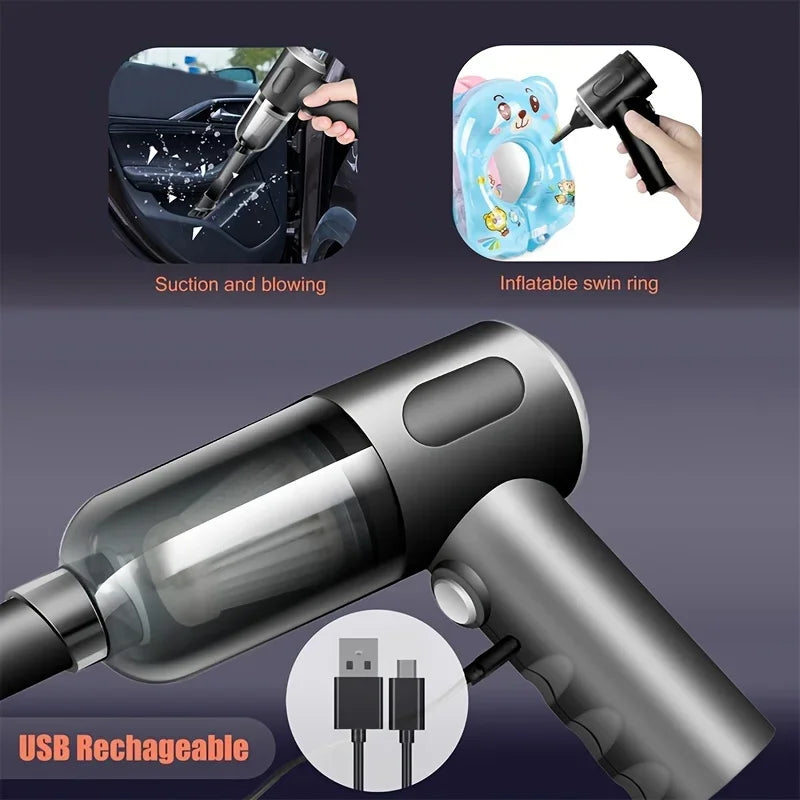NNEOBA Wireless Car Vacuum Cleaner – High Power Wet & Dry Cordless Handheld