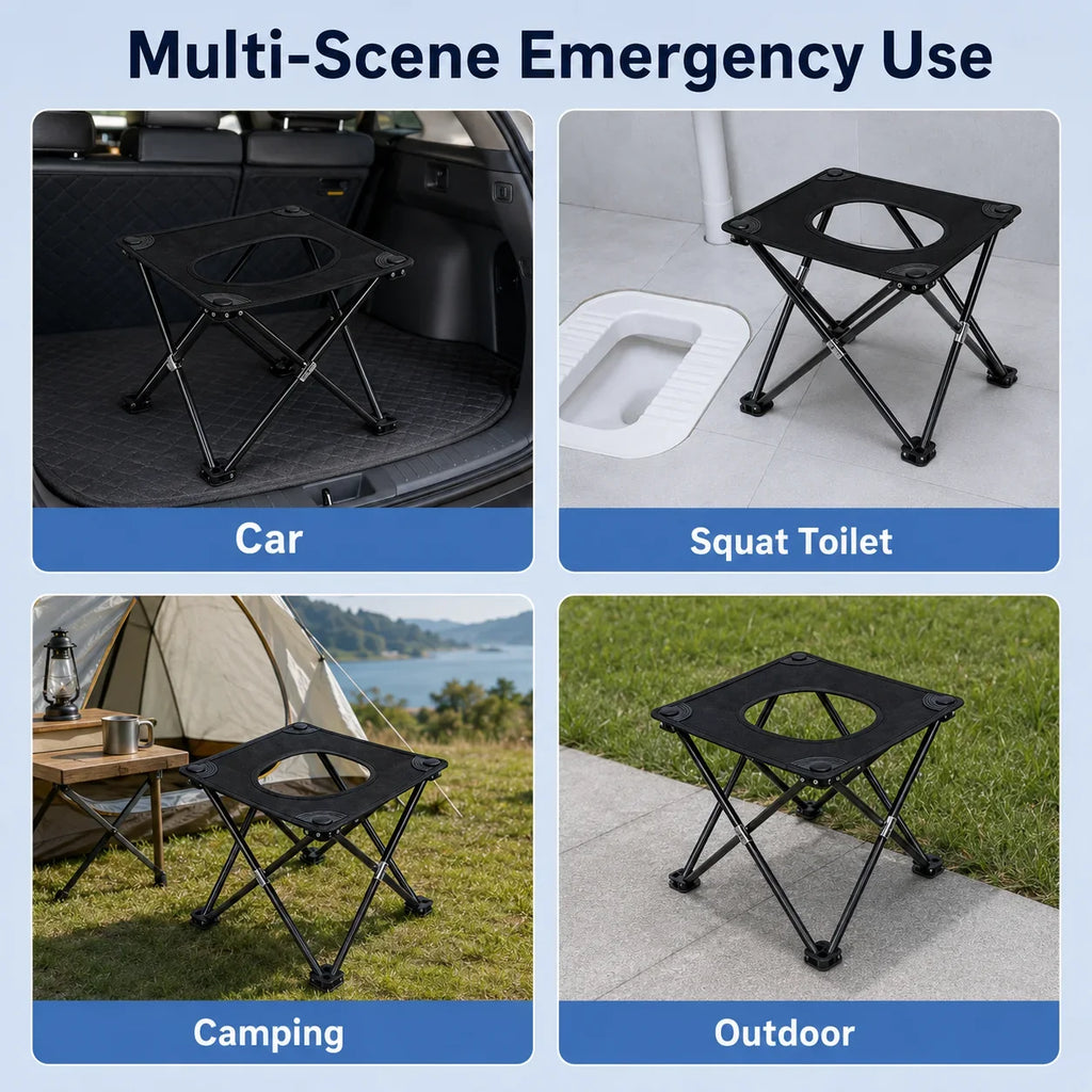 Portable Folding Car Camping Toilet