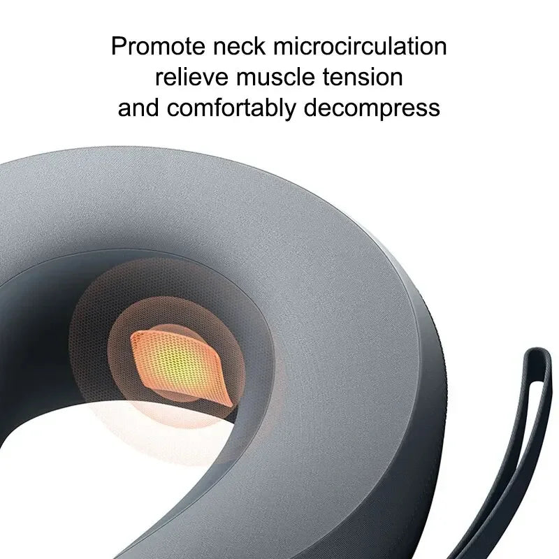 Smart Neck and Shoulder Vibration Device with App Control Grey
