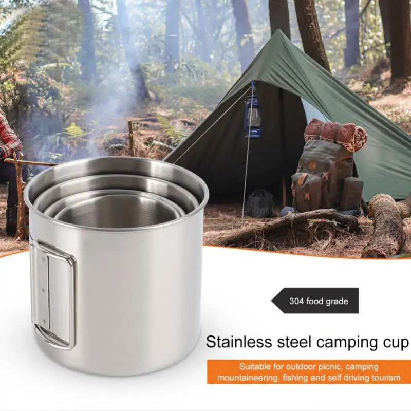 Portable Carabiner Mug with Foldable Handle